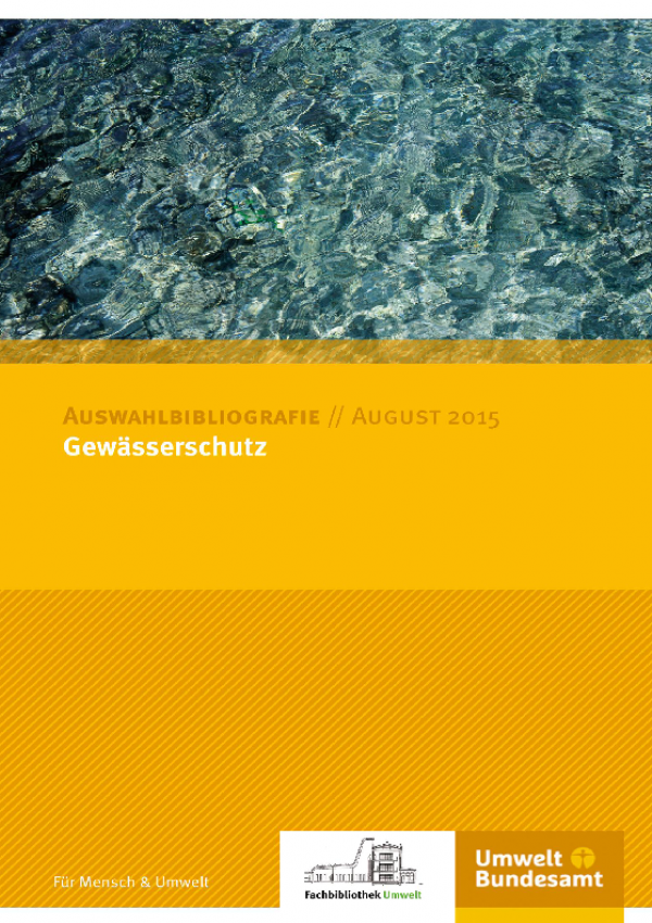 Cover Auswahlbibliografie Gewässerschutz
