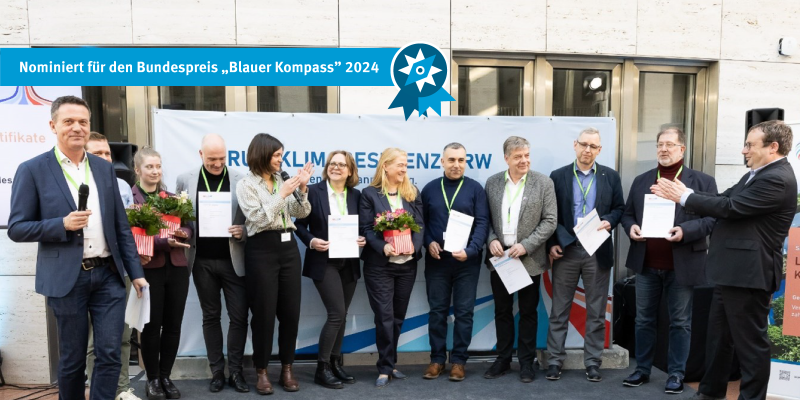 Abschlussveranstaltung des Modelvorhabens KLIMA.PROFIT NRW auf dem Forum Klimaresilienz im Umweltministerium Düsseldorf März 2024