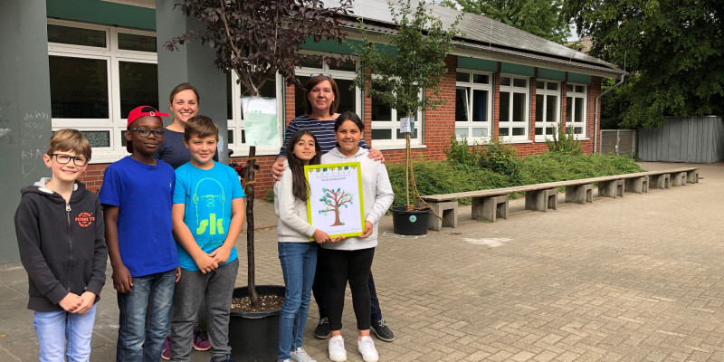 Auszeichnung einer teilnehmenden Grundschule