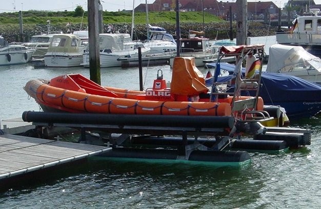 Bootshebeanlage für Motorboote, Norderney