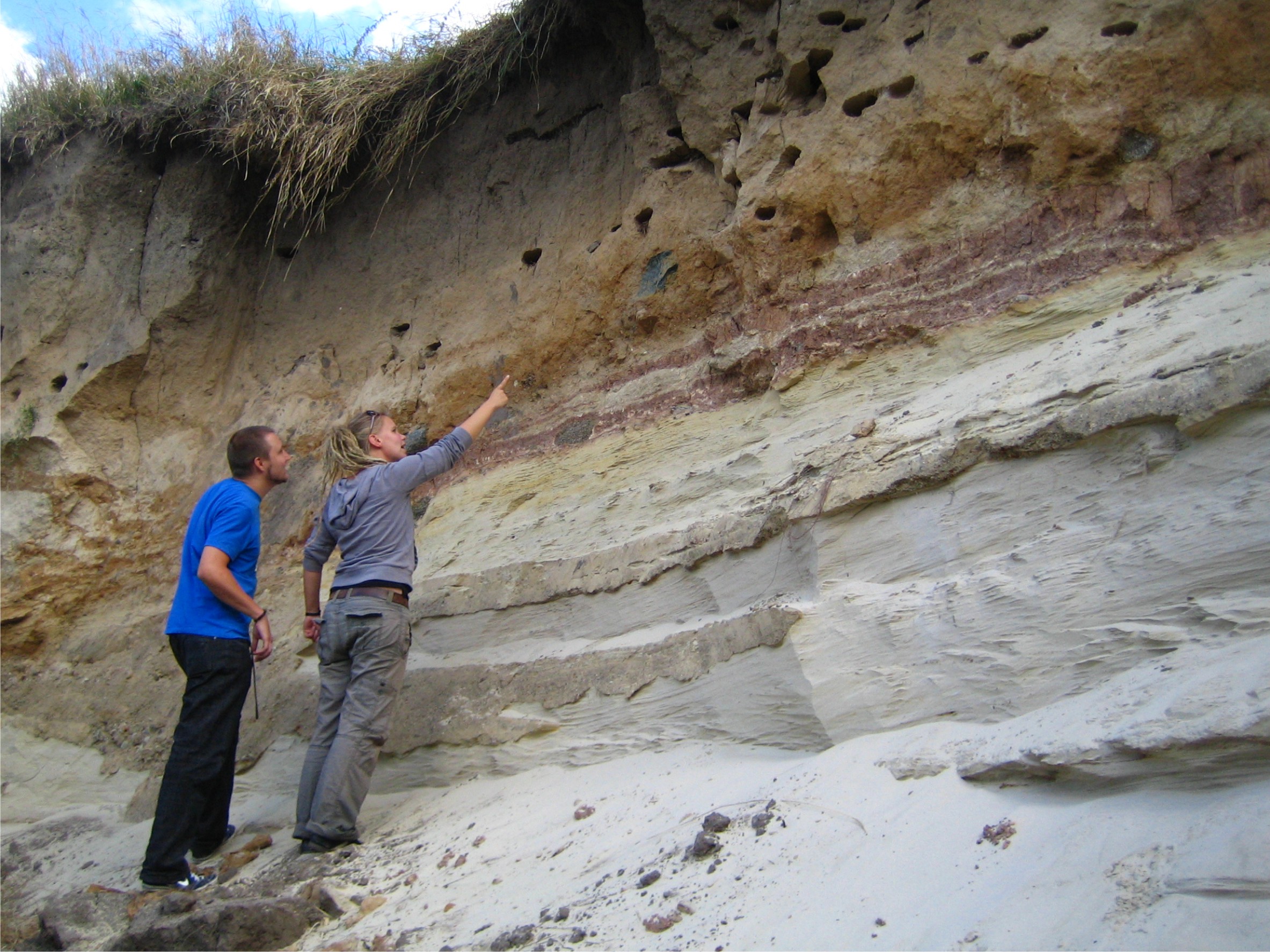 Experiencing the ground beneath our feet is very much a part of our experience of nature, as here with this former sand pit. 