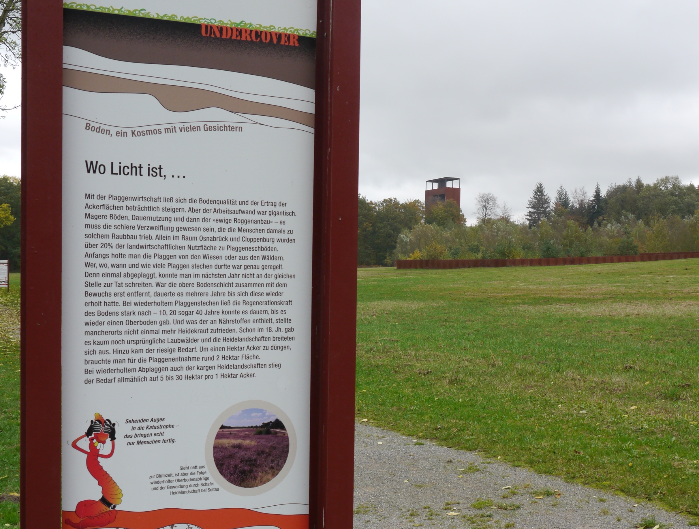 Photo of a board on the adventure trail