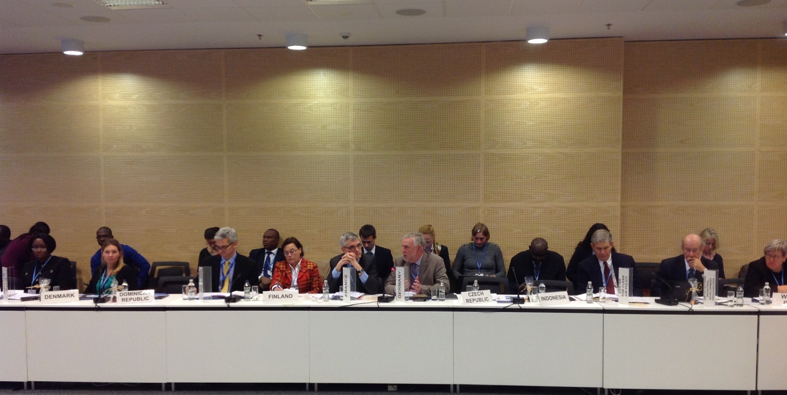 Jochen Flasbarth with representatives from other countries in a meeting