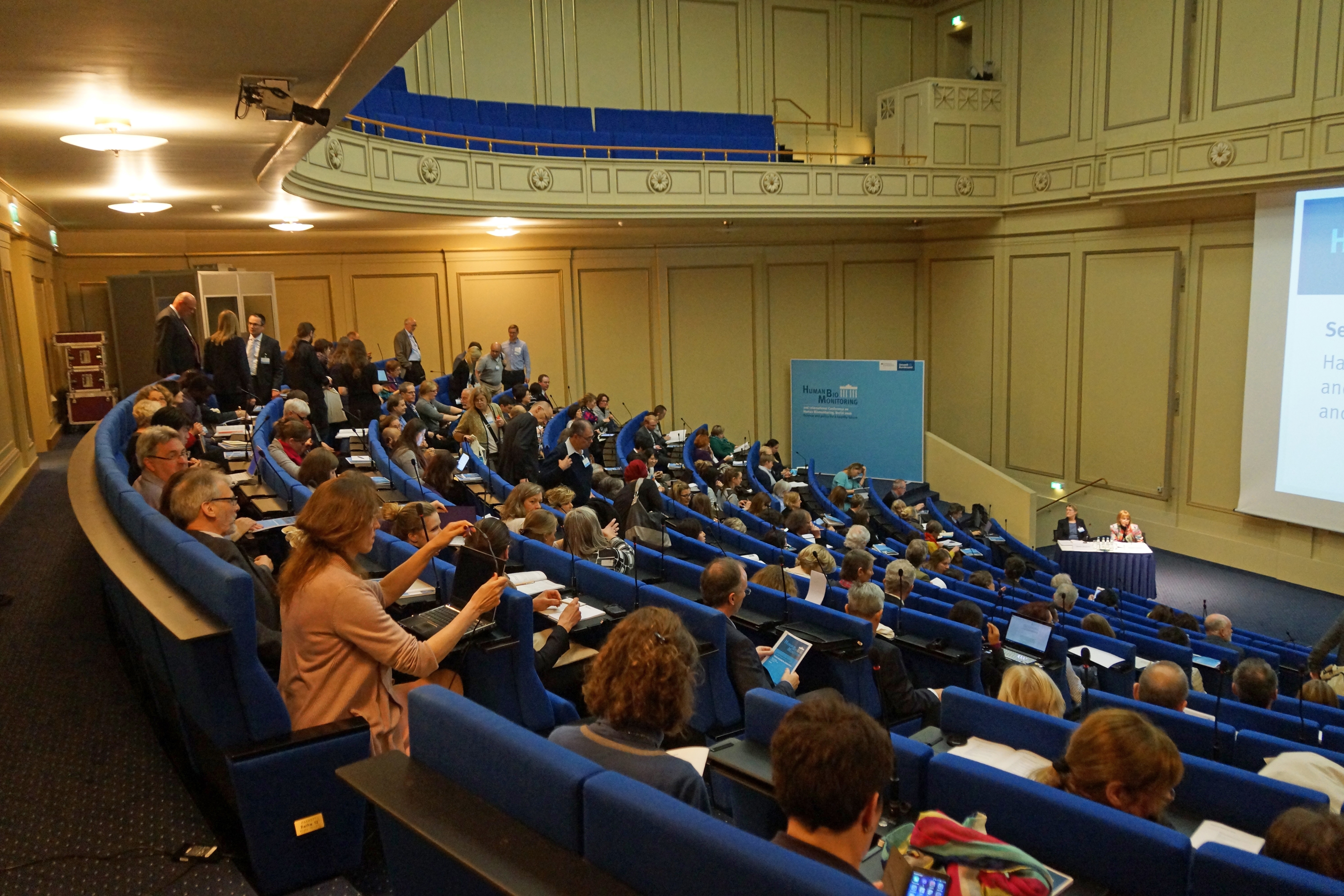 participants of the conference in a lecture hall