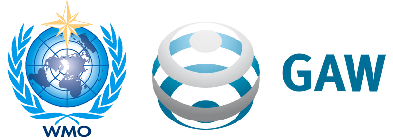 Logo des Programms GAW und der WMO OMM