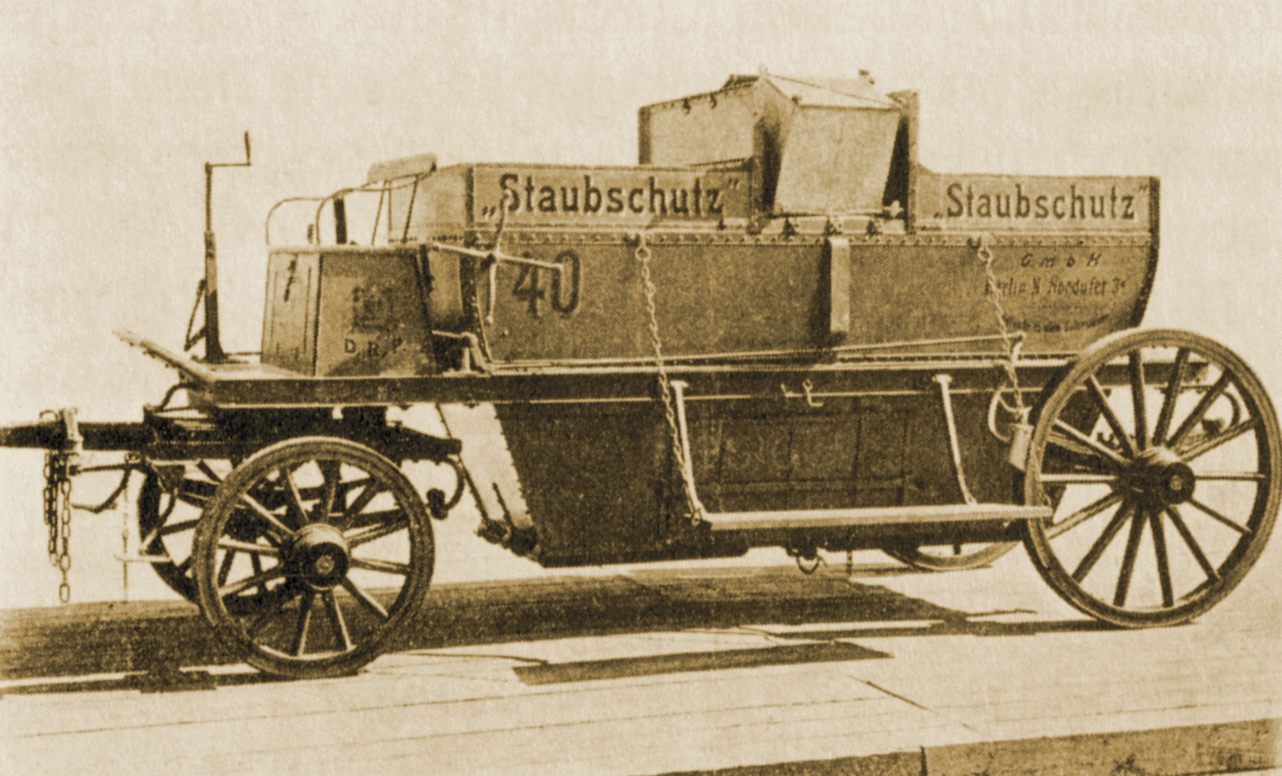 Abfuhrwagen mit Ladung