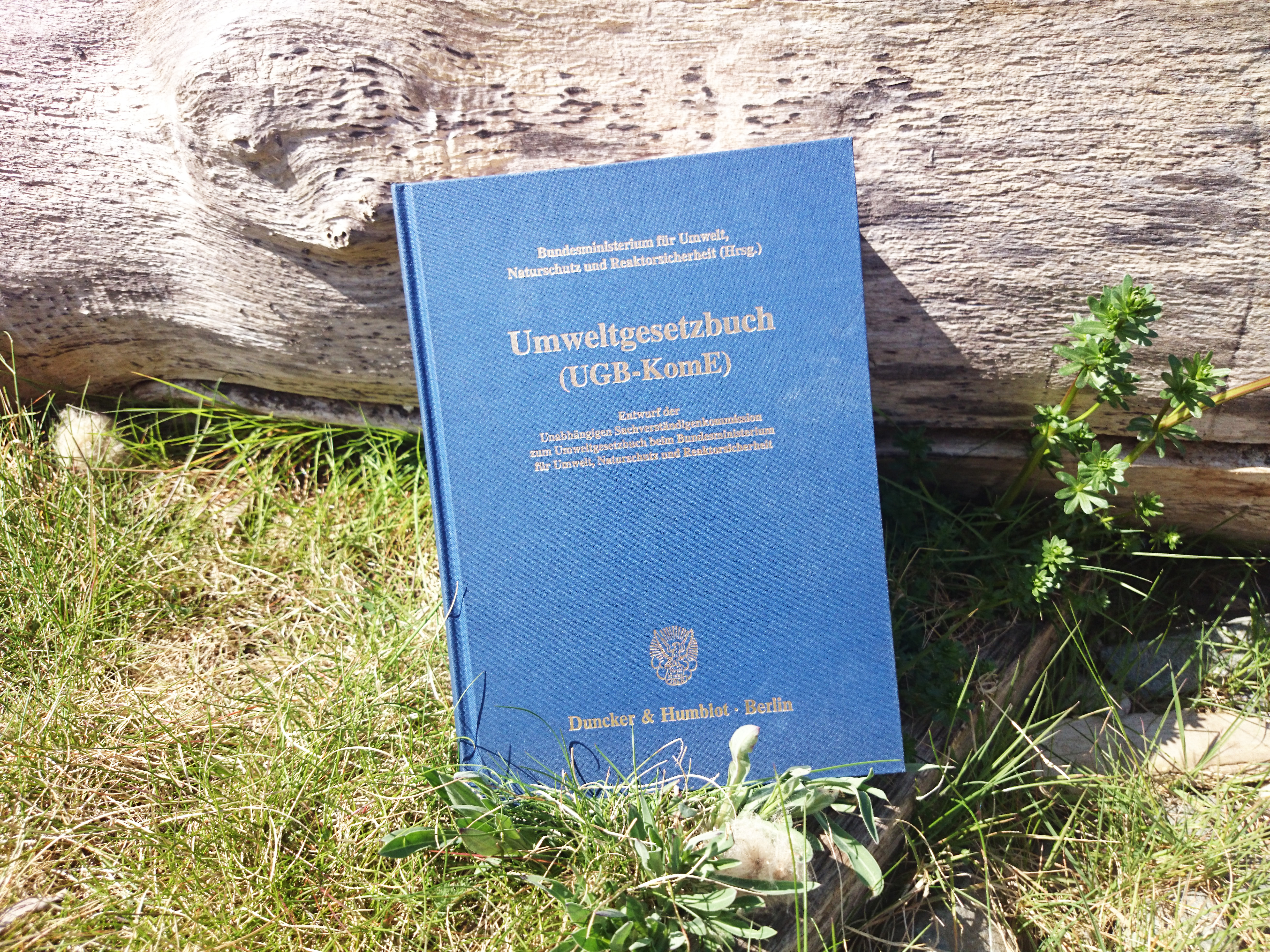 Das Umweltgesetzbuch im Gras