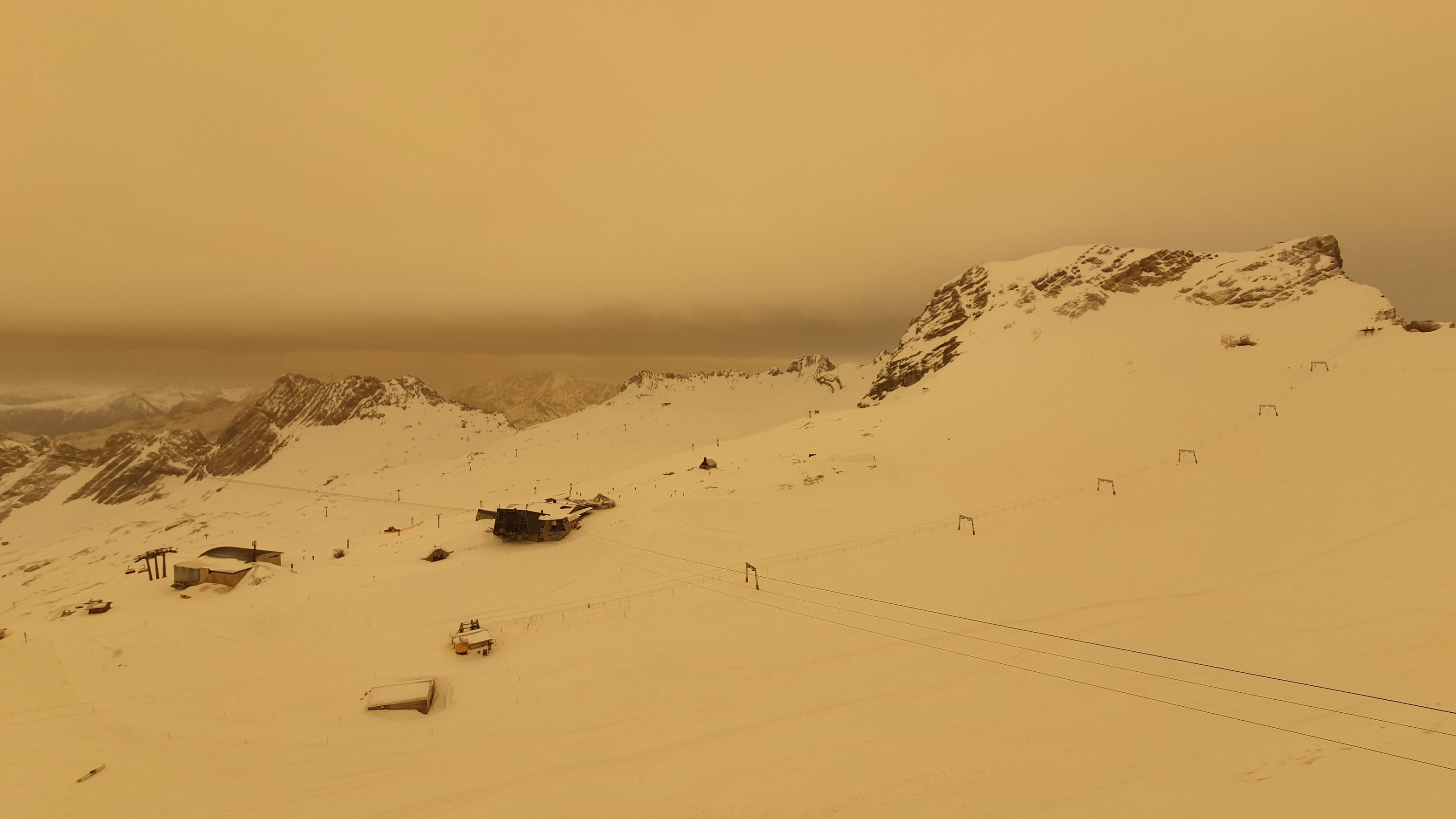 Saharastaubereignis auf der Zugspitze