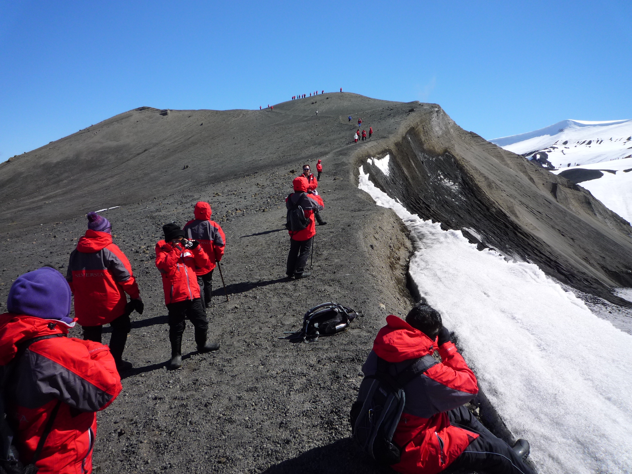 Tourists on the mountain