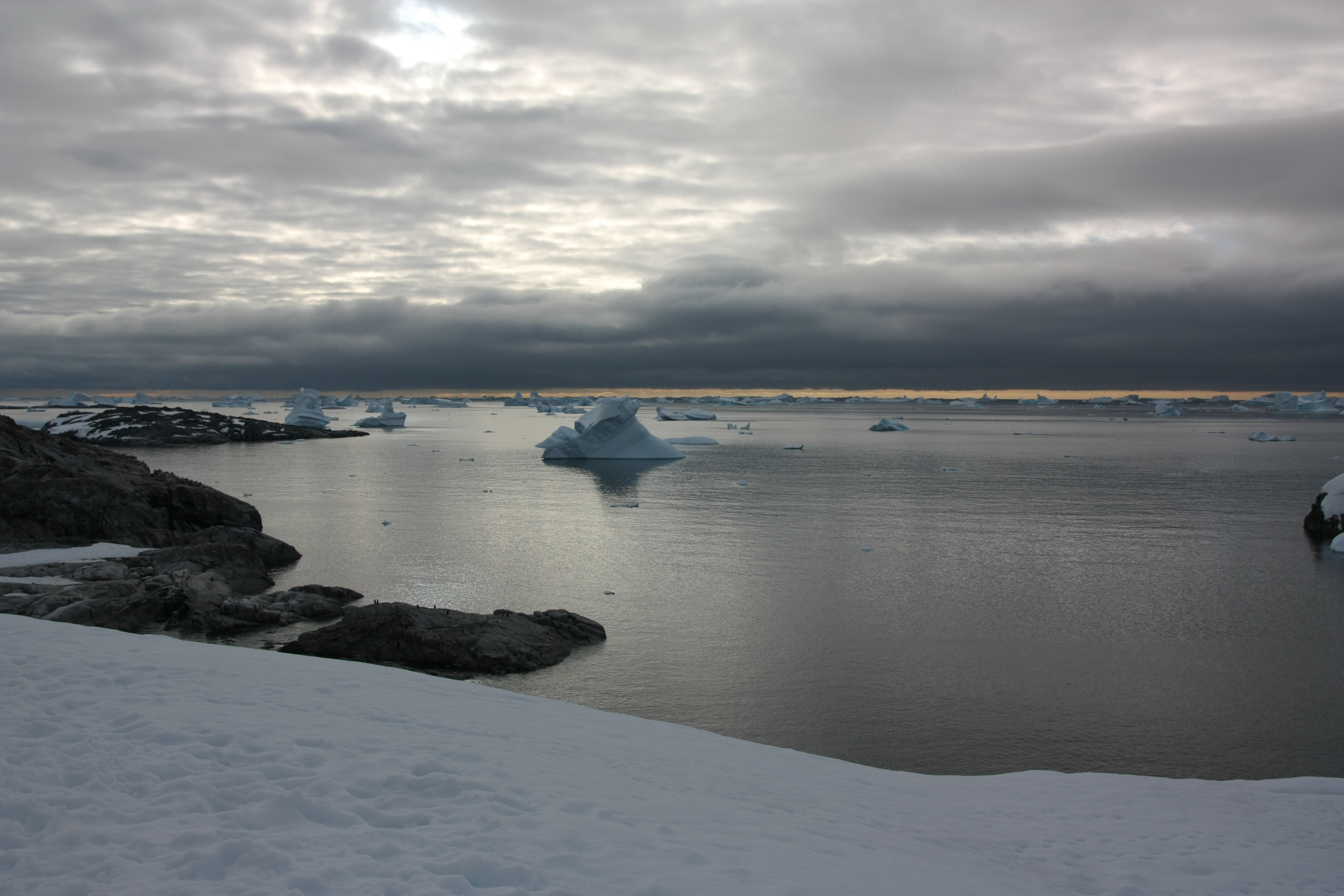 Precipitation is more frequent in coastal regions than in dry central Antarctica. 