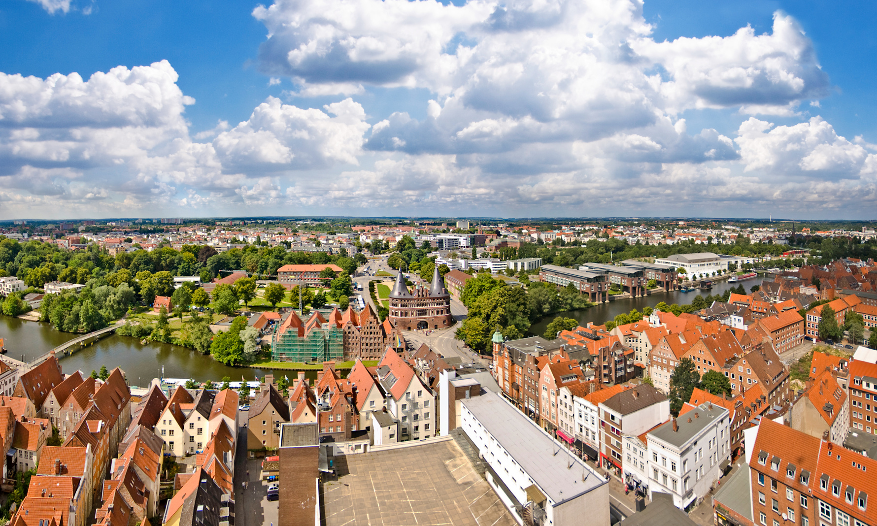 Stadtansicht von Lübeck