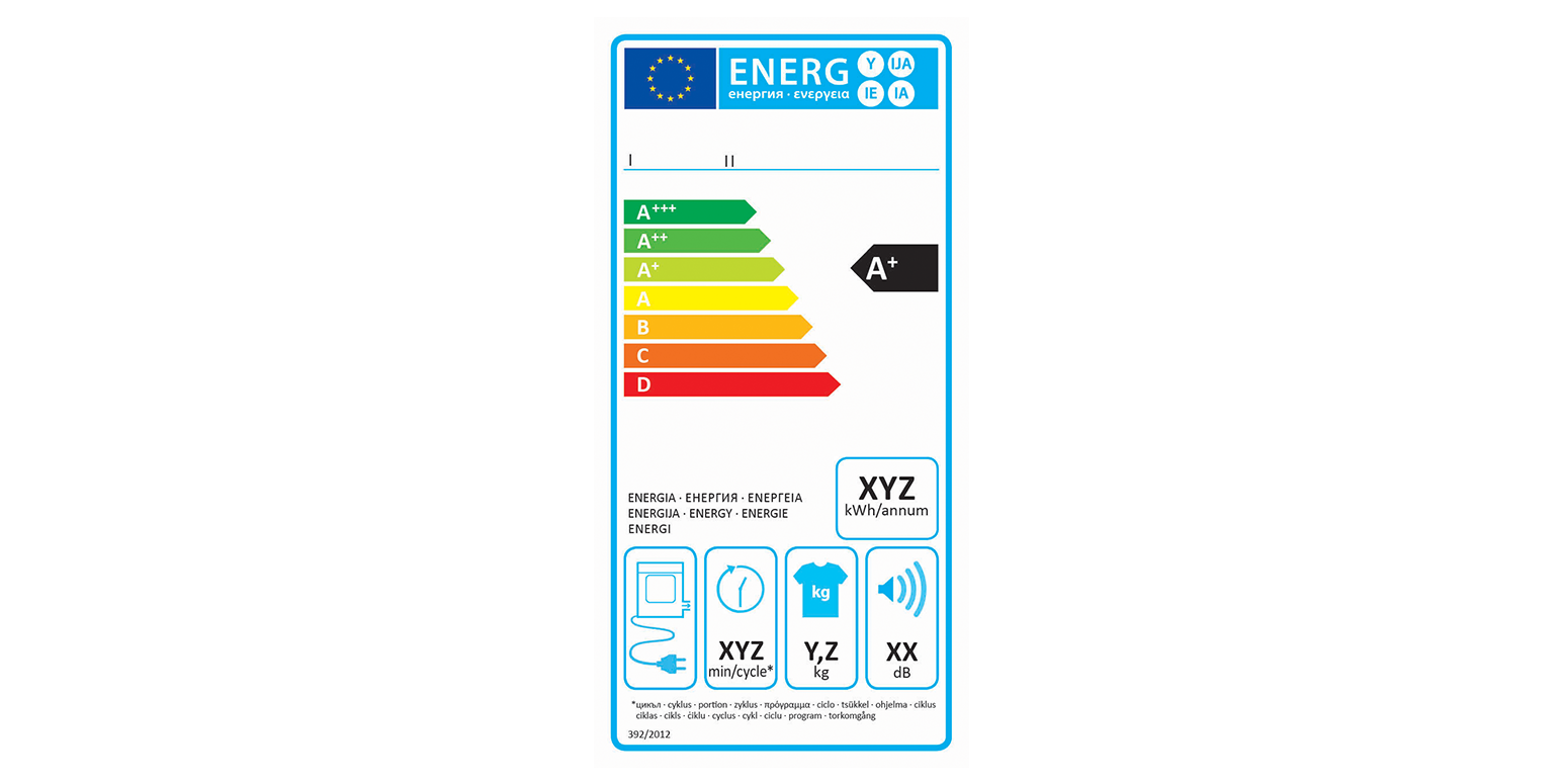 EU-Energielabel Wäschetrockner