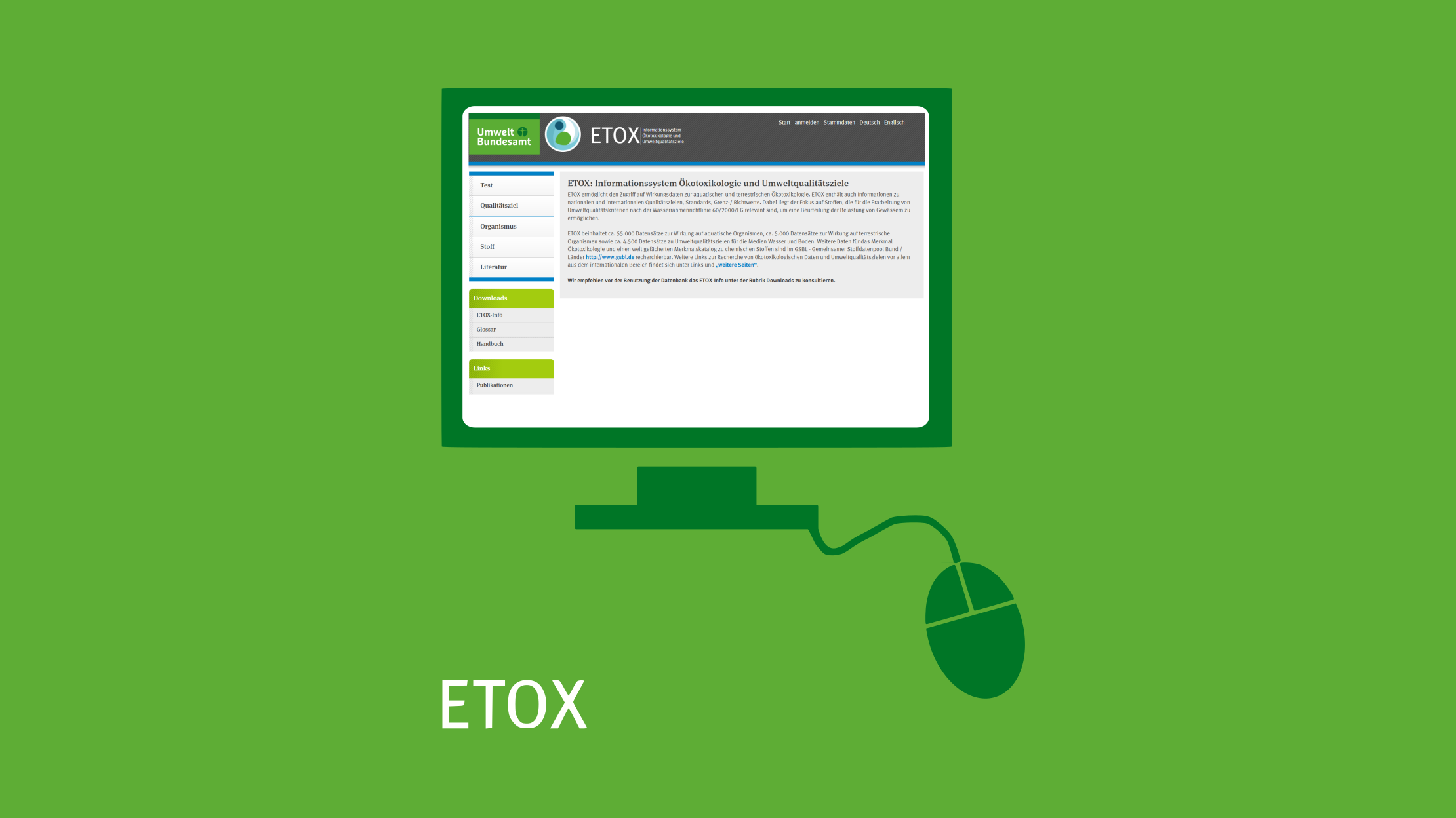 Mit Klick aufs Bild gelangen Sie zur verlinkten ETOX-Datenbank-Website.
