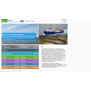 Einstiegsseite in die Meeresumweltdatenbank