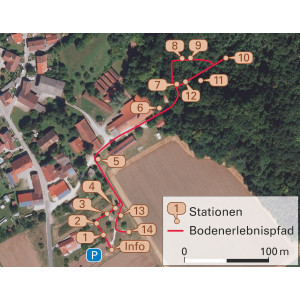 Karte mit Stationen
