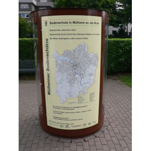 Litfaßsäule Bodenschutz in Mülheim and der Ruhr