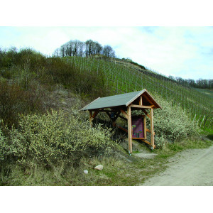 Die überdachte Bodenstation an der Station Castell