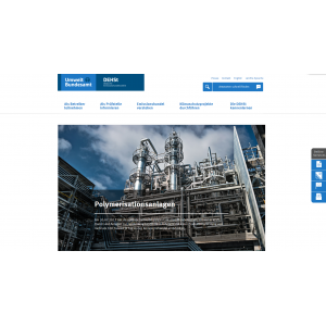 Startseite der Website der Deutschen Emissionshandelsstelle (DEHSt) im Umweltbundesamt