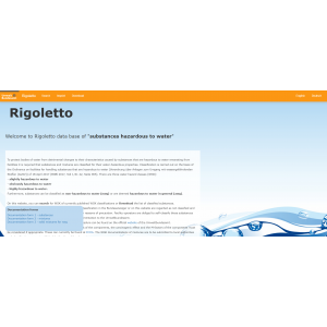 Homepage of the Rigoletto website