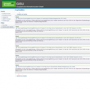 Startseite der Website des Geodateninfrastruktur (GISU)