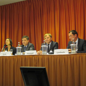 Nationales Ressourcen-Forum 2012 – Frau Schwenk, Herr Fuchs, Herr Warmhoff, Herr Landwehr