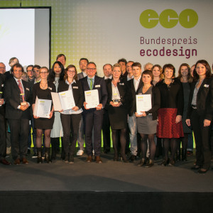 Bundespreis Ecodesign 2014 Gruppenbild mit allen Preisträgerinnen und Preisträgern
