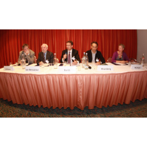 Europäisches Ressourcen-Forum 2012:Mr. Lehmann, Mr. von Weizsäcker, Mr. Barth, Mr. Romberg, Mrs. McIntyre