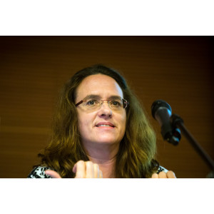Vortragende mit Mikrofon
