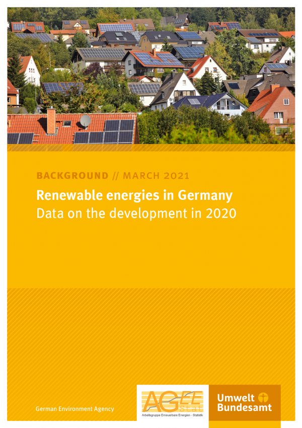 Cover Renewable energies in Germany 2021
