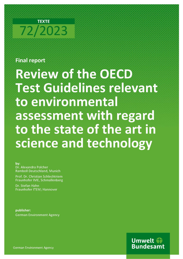 Cover von 2023-05-24_TEXTE_72-2023_OECD_Test-Guidelines