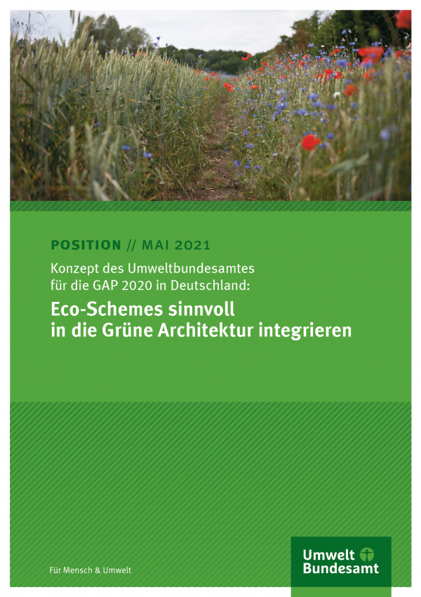 Cover des Positionspapiers Eco-Schemes sinnvoll in die Grüne Architektur integrieren