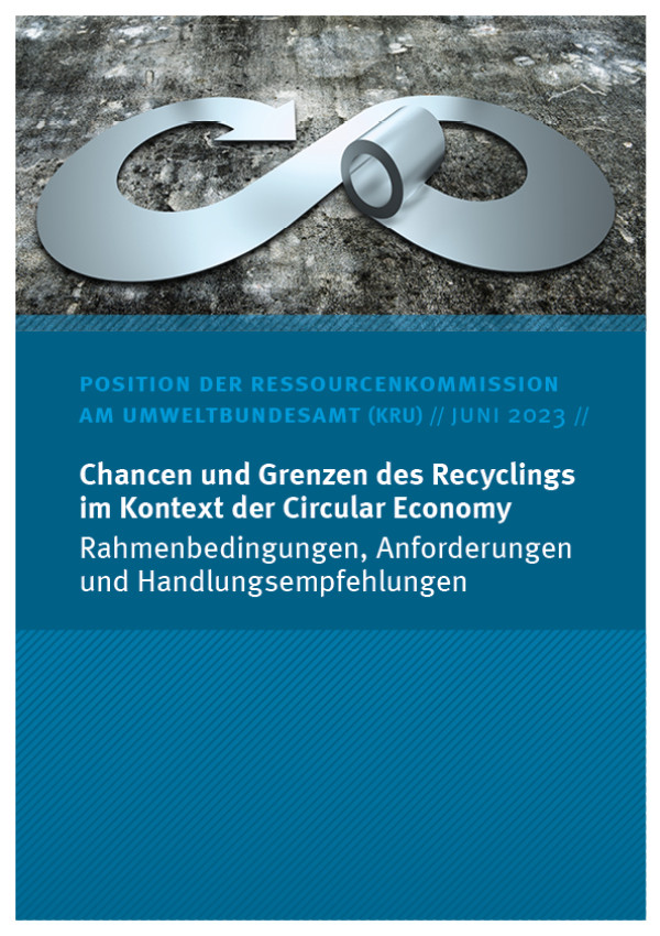 Cover des Kommissionspapiers Chancen und Grenzen des Recyclings im Kontext der Circular Economy