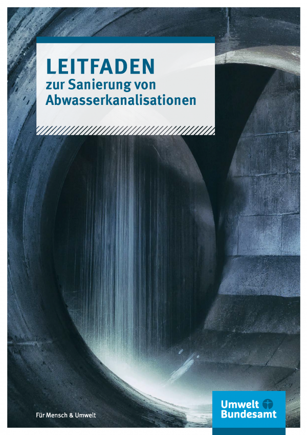 Cover der Fachbroschüre zur Sanierung von Abwasserkanalisationen