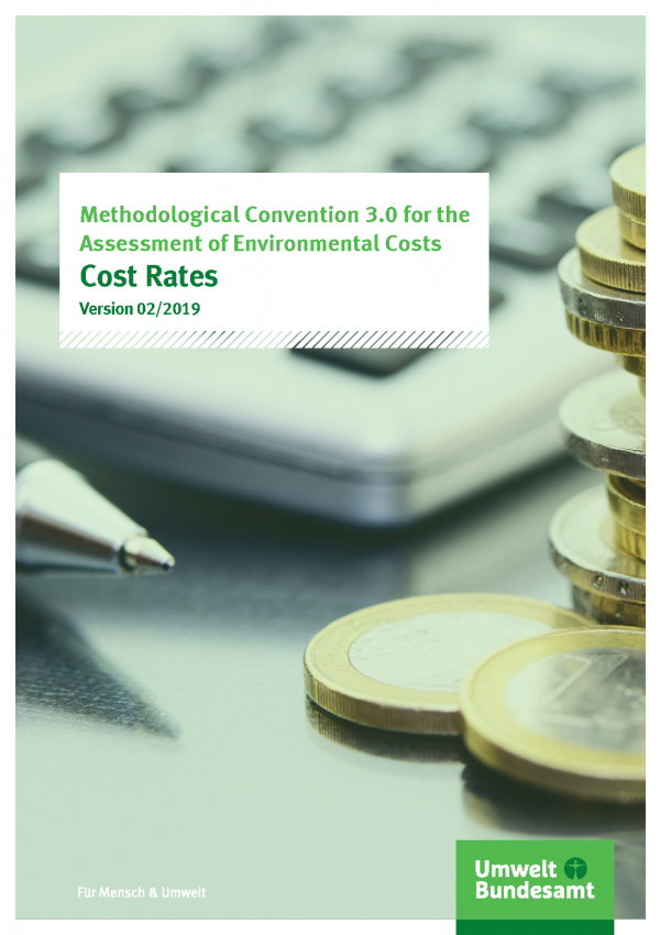 Cover of publication Methodological Convention 3.0 for the Assessment of Environmetal Costs - Cost Rates