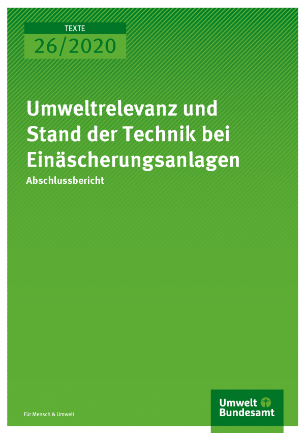 Cover der Publikation TEXTE 26/2020 Umweltrelevanz und Stand der Technik bei Einäscherungsanlagen