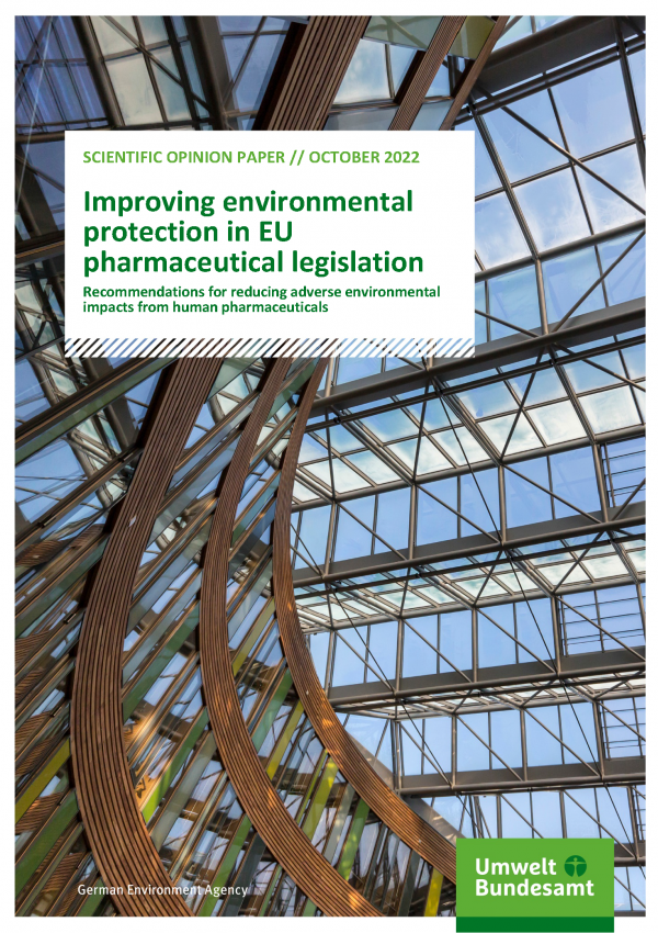 Cover of publication SOP Improving environmental protection in EU pharmaceutical legislation