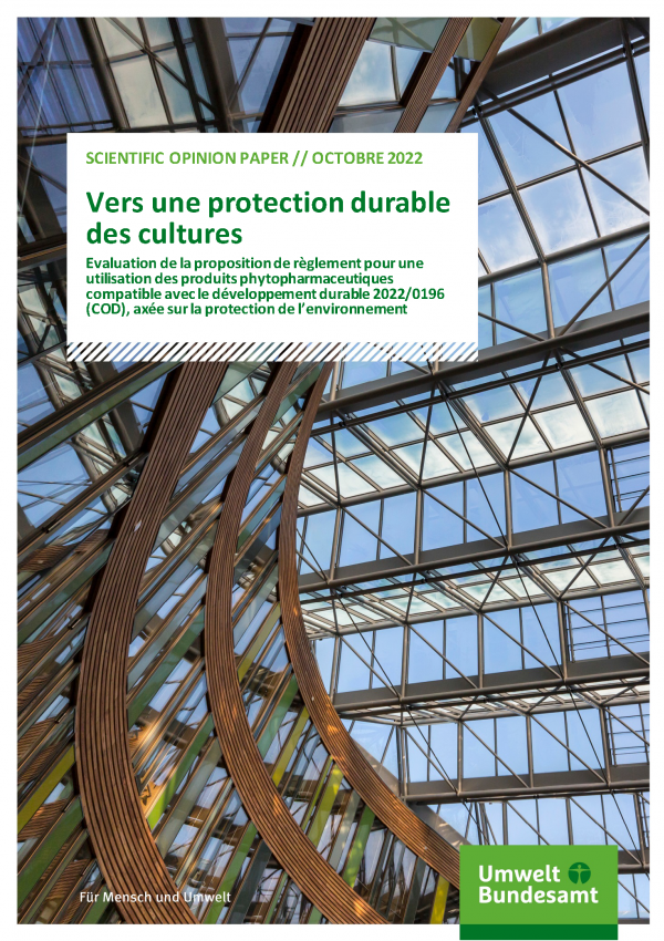 Cover Vers une protection durable des cultures