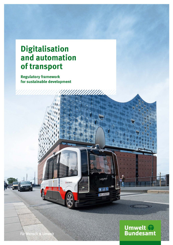Cover of broschure Digitalisation and automation of transport