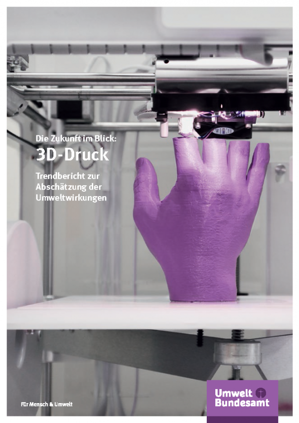Cover der Fachbroschüre Die Zukunft im Blick: 3D-Druck