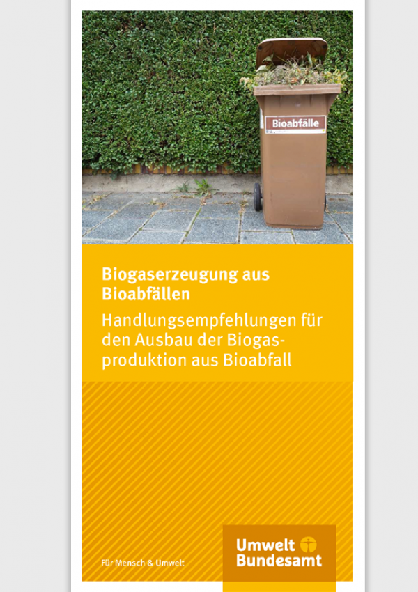 Cover Flyer Biogaserzeugungaus Bioabfällen