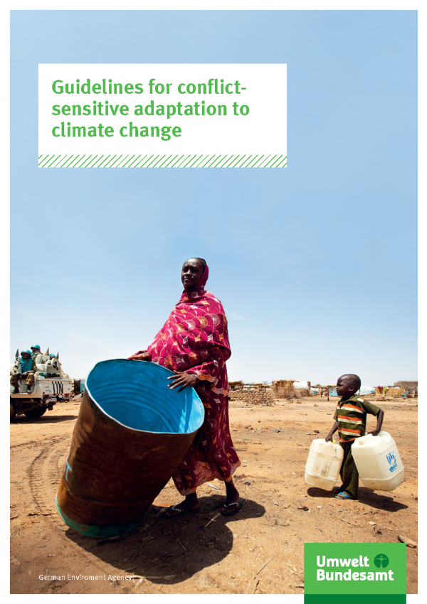 Cover of broschure Guidelines for conflict-sensitive adaptation to climate change