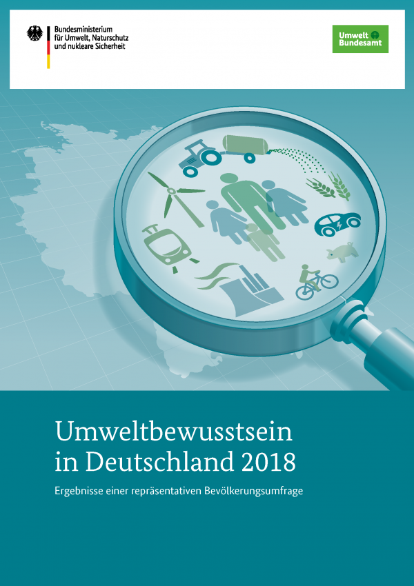 Cover der Studie Umweltbewusstsein in Deutschland 2018