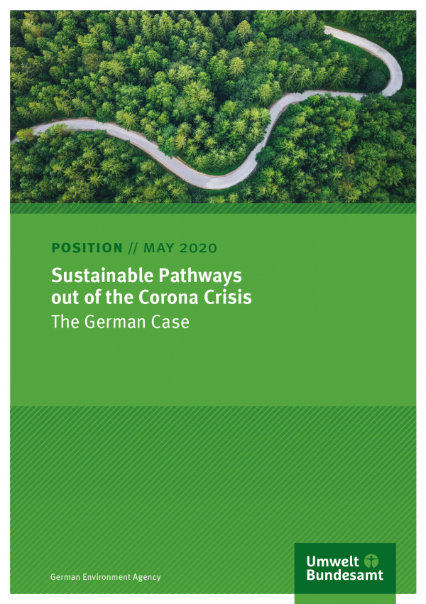 Cover of position paper Sustainable ways out of the economic crisis