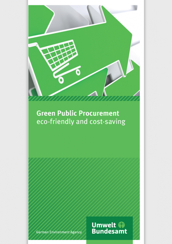 Cover of flyer Green Public Procurement eco-friendly and cost-saving