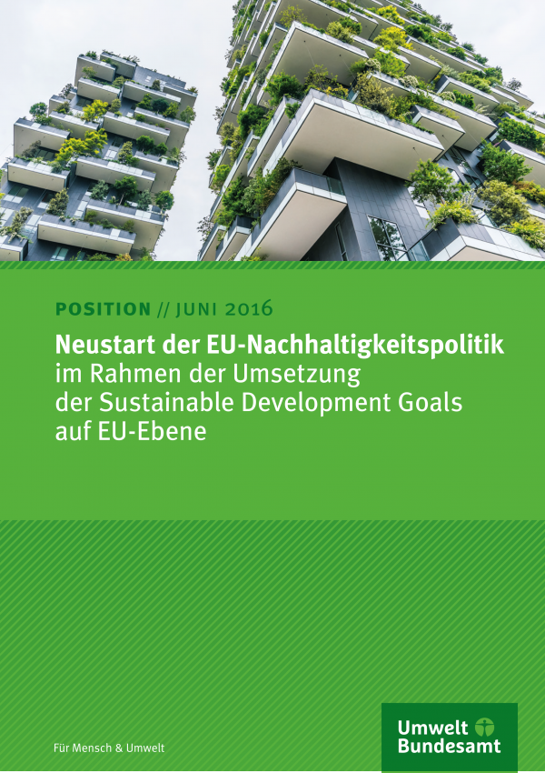 Neustart der EU-Nachhaltigkeitspolitik  