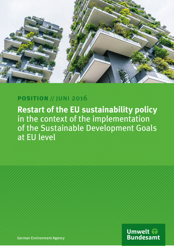 Restart of the EU sustainability policy
