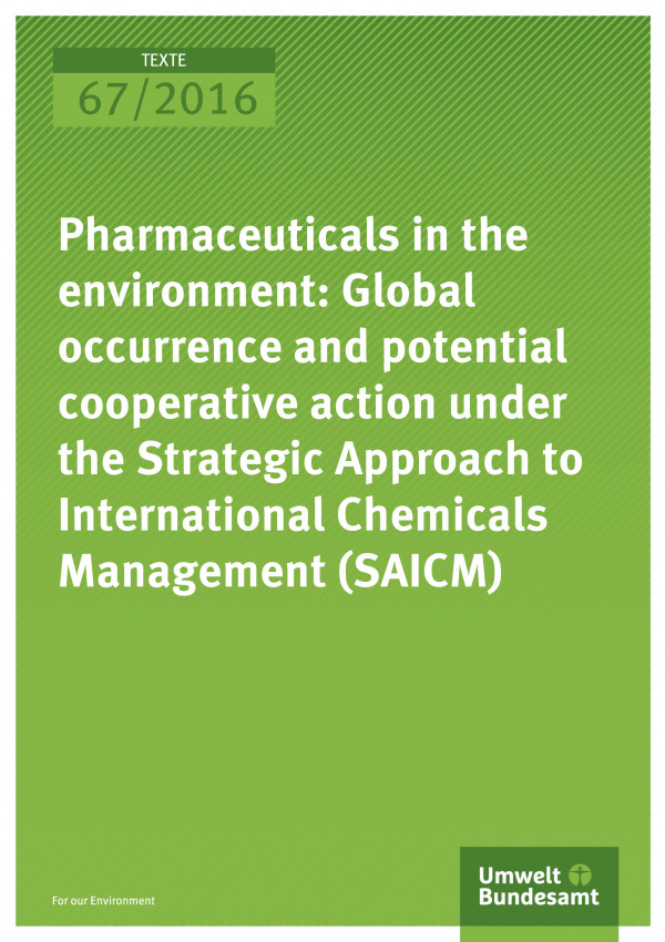 Pharmaceuticals in the environment: Global occurrence and potential cooperative action under the Strategic Approach to International Chemicals Management (SAICM)