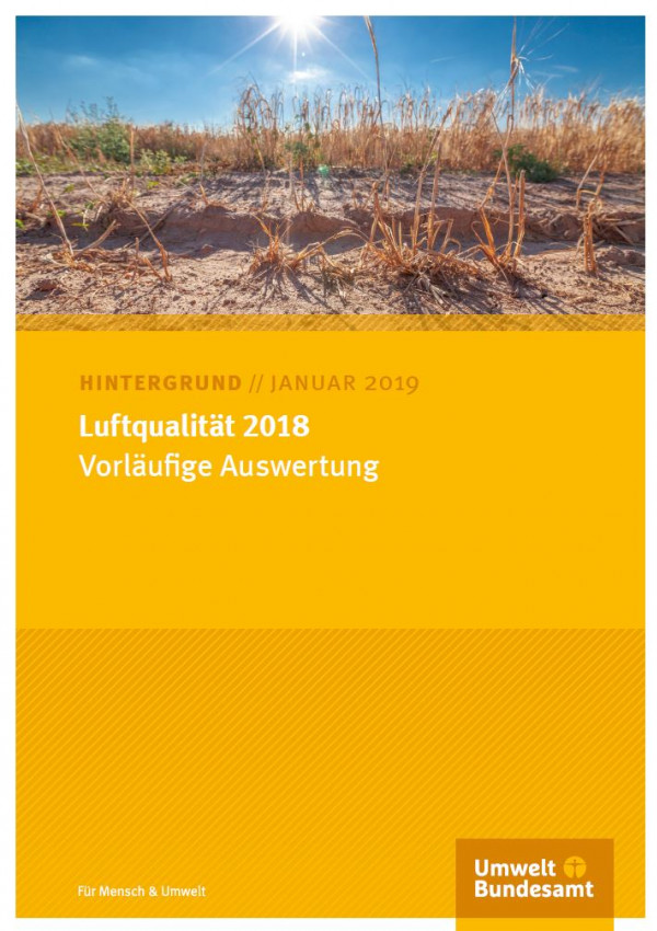Cover der Publikation Luftqualität 2018