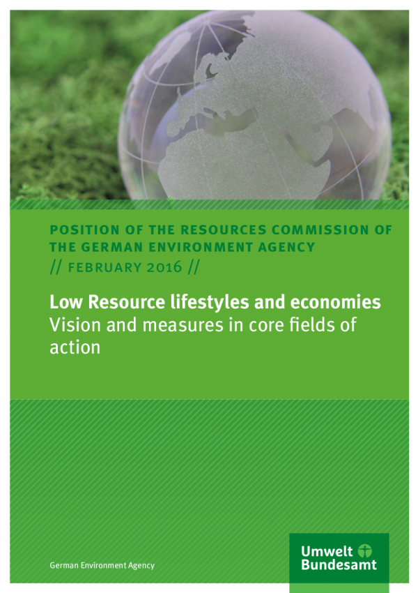 Cover Low Resource lifestyles and economies