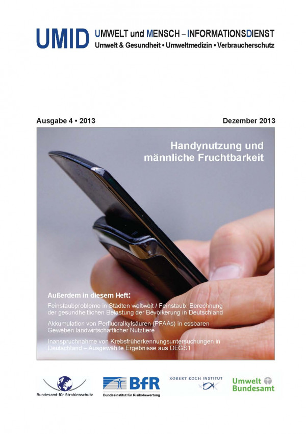 Titelbild UMID 04/2013 zeigt ein Mobiltelefon